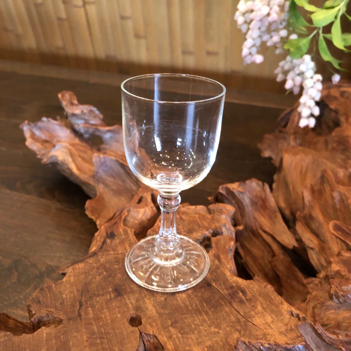 ビンテージ 硝子 杯★盃 酒器 晩酌 グラス レトロ アンティーク シャビー ナチュラル ロハス デッドストック ギヤマン ビードロ カントリー拍卖