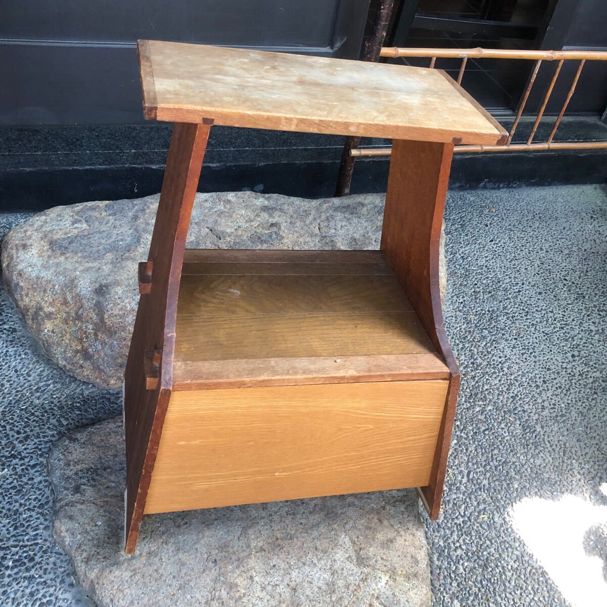 ビンテージ 引出し 踏み台☆抽斗 古民家 家具 レトロ アンティーク 風情 湘南スタイル ナチュラル インテリア 古道具 シャビー カントリー拍卖