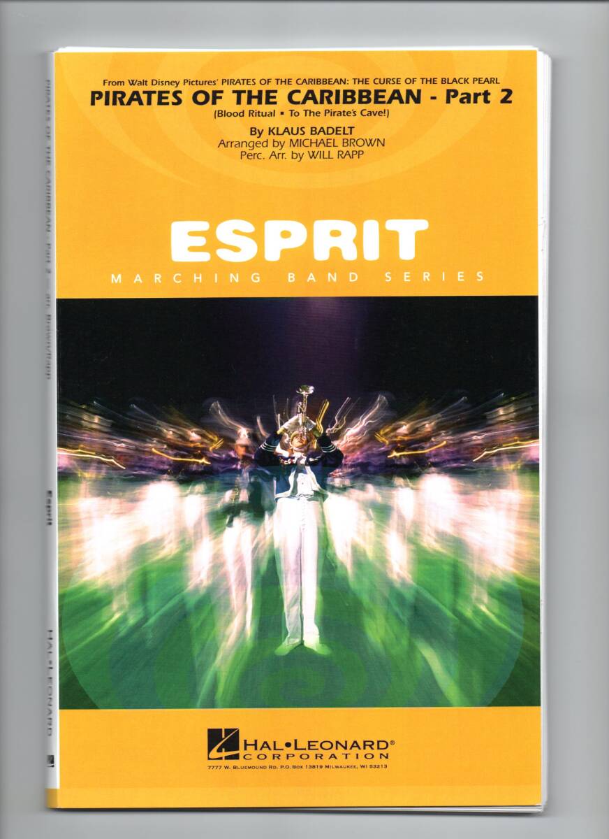 送料無料 マーチングバンド楽譜 クラウス・バデルト:パイレーツ・オブ・カリビアン パート2 M.ブラウン編 試聴可 スコア・パート譜セット拍卖