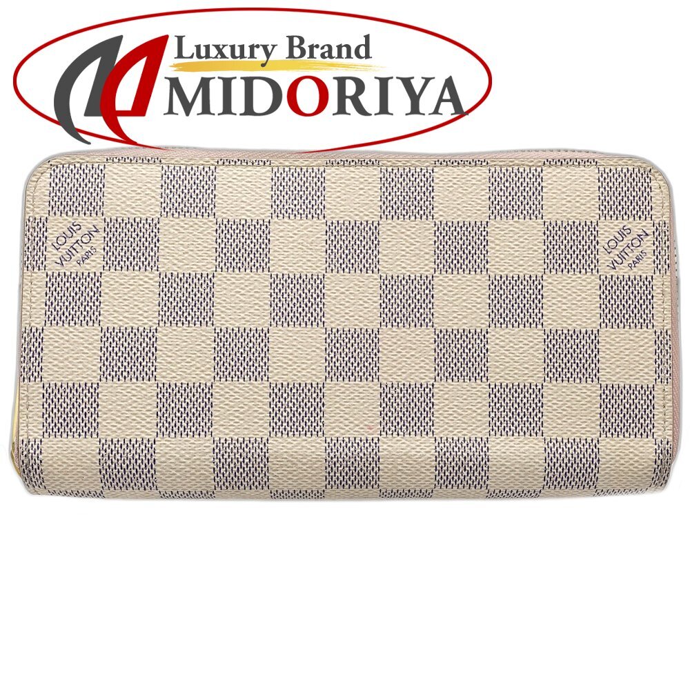 LOUIS VUITTON ルイヴィトン ダミエ アズール 長財布 ジッピーウォレット N63503 アズール ローズバレリーヌ/181258【中古】拍卖