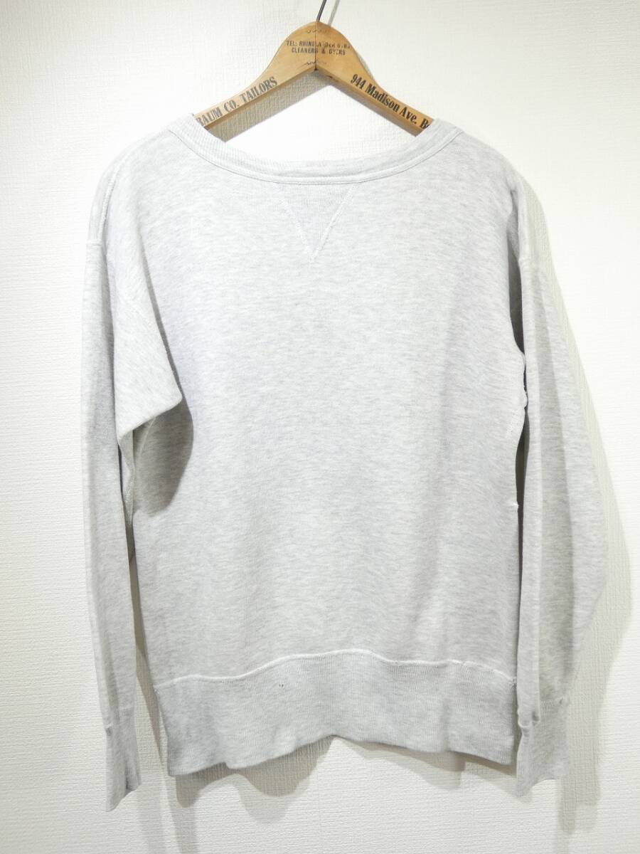レア 50s ビンテージ UNKNOWN 杢グレー セットイン 前 フロント V 無地 プレーン ブランク スウェット L位 30s 40s 60s オールド拍卖