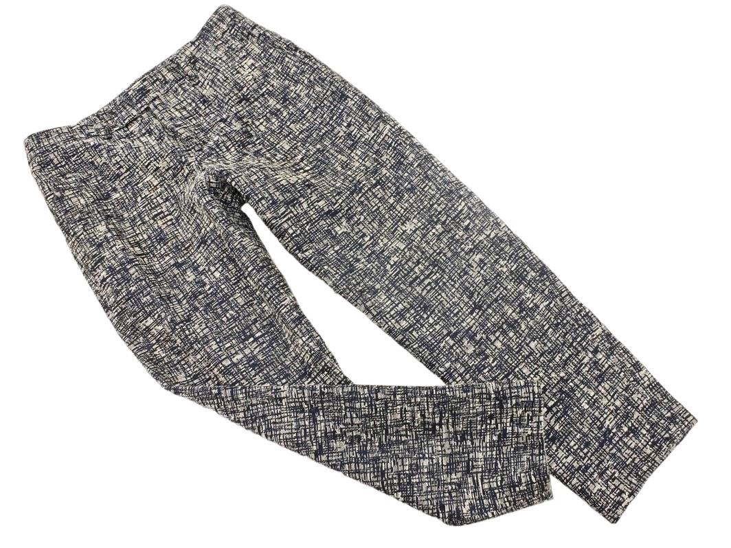 Paul Smith ポールスミス 総柄 テーパード パンツ size38/白x紺 ■◇ ☆ fdc4 レディース拍卖