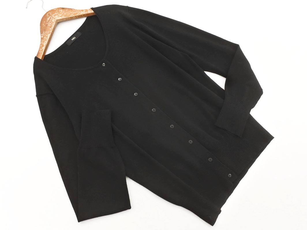 INED イネド カーディガン size9/黒 ■◇ ☆ fdd0 レディース拍卖