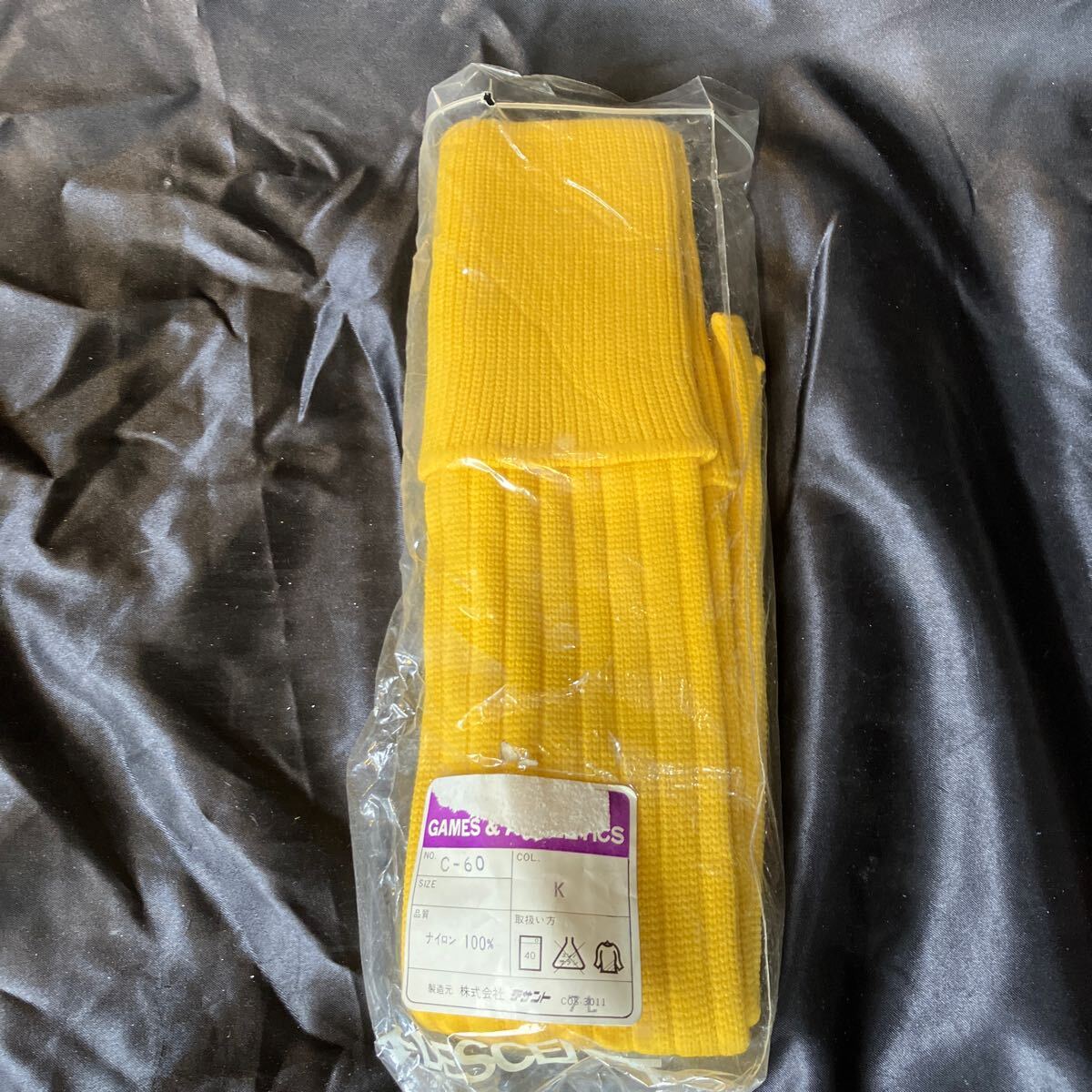 DESCENTE GAMES&ATHLETICS C-60 野球ソックス イエロー ヴィンテージ ◎おすすめ拍卖