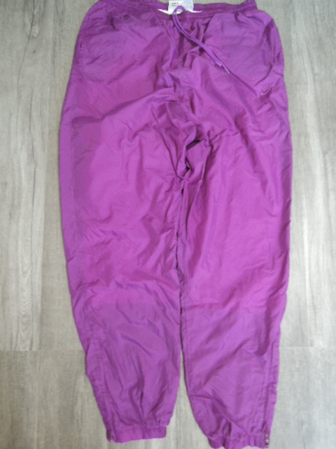 90's ヴィンテージ VINTAGE NIKE ナイキ ナイロンパンツパープルロング パンツ シャカシャカ拍卖