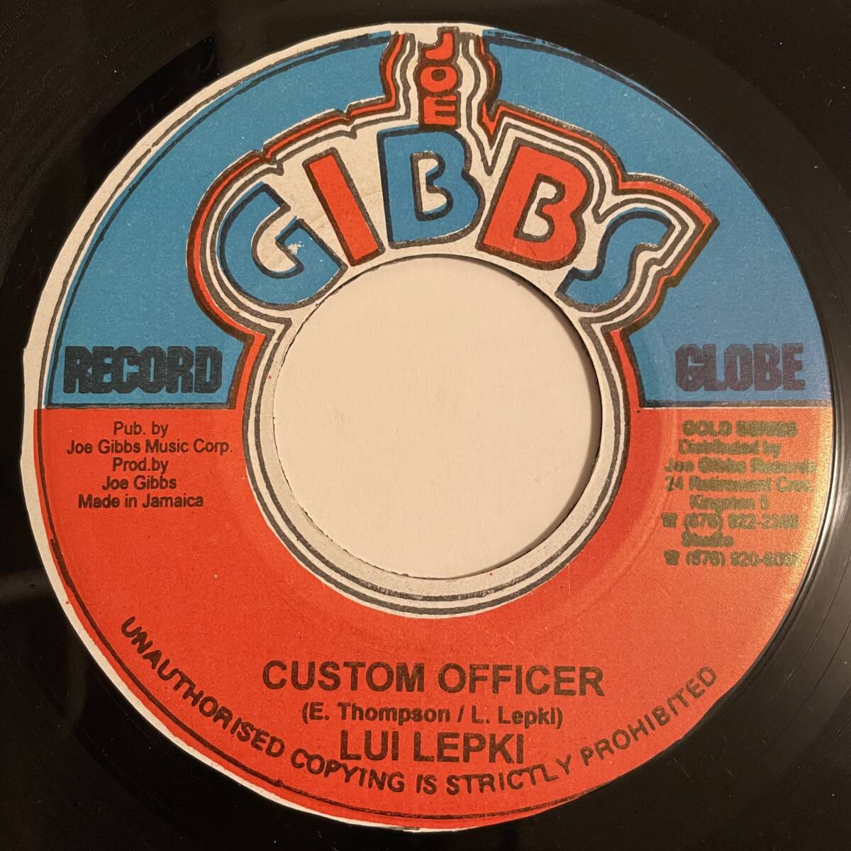 試聴 / LUI LEPKI / CUSTOM OFFICER /Reggae/Dancehall/big hit !!/7inch/1114拍卖