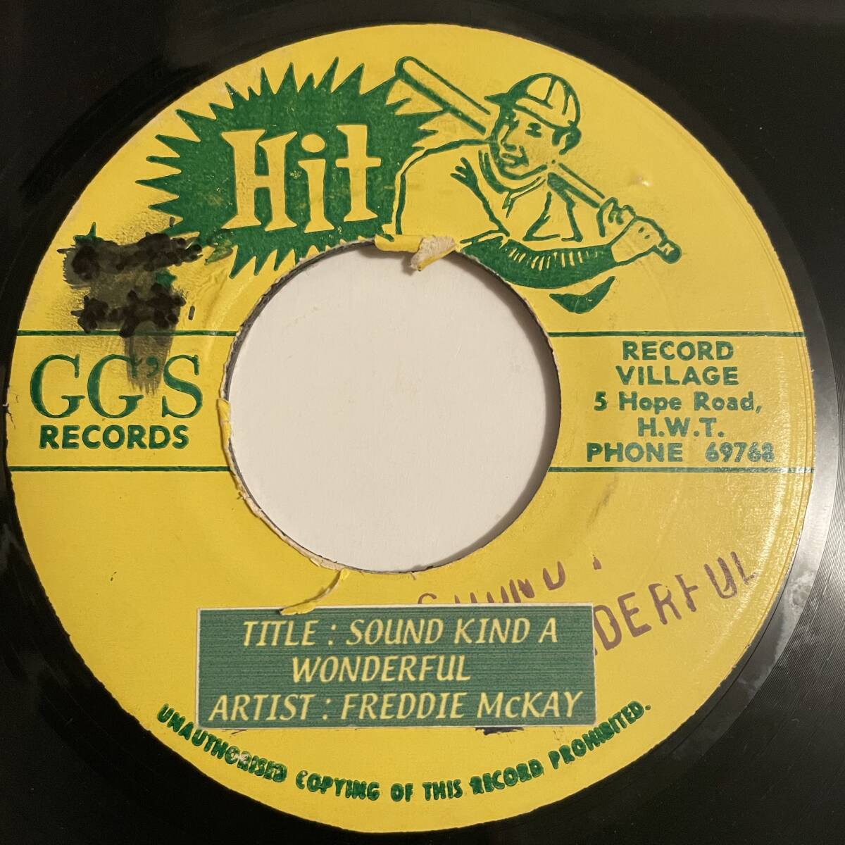 試聴 / FREDDIE McKAY / SOUND KIND A WONDERFUL /Reggae/Drifters/big hit !!/7inch/1117拍卖