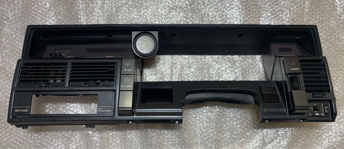 希少 日産 スカイライン HR31 R31 GTS-R 2ドア 純正 メーターフード パネル インパネ インジケーター GReddy 機械式ブースト計 付き拍卖