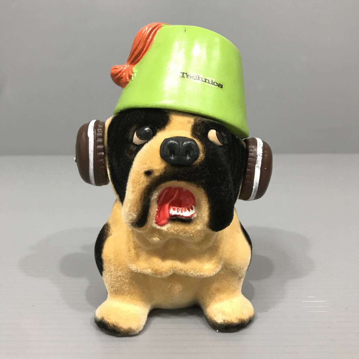 25K122 1 昭和レトロ Technics テクニクス ブルドック 犬 人形 置物 ビンテージ 中古拍卖