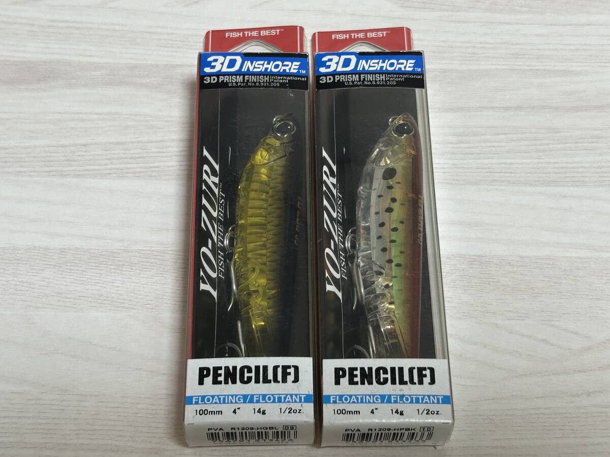 A ■■ 新品 ヨーズリ 3D インショアペンシル 100F 14g 2色セット 3Dペンシル ヨーヅリ YO-ZURI DUEL ■■ Z4.04拍卖