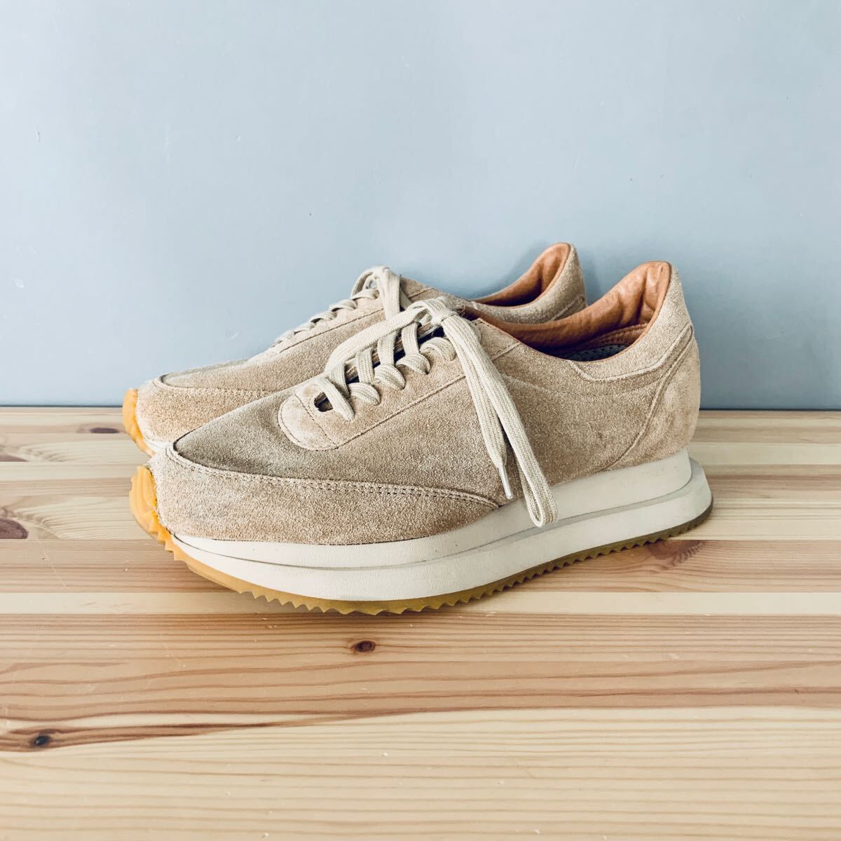 Reproduction of Found JANE SMITHスニーカー リプロダクションオブファウンド ジェーンスミス カナディアントレーナー ベージュスウェード拍卖