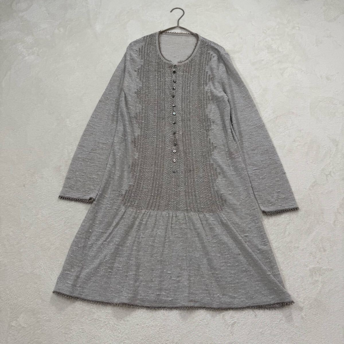 haat ISSEY MIYAKE ラメ デザイン ワンピース 2 超希少 デザインボタン ストライプ 希少 y2k archive アーカイブ イッセイミヤケ レア拍卖