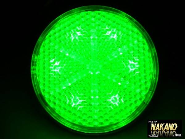 トラック用 LED 反射板 リフレクターNEO 24V 丸型クリア/グリーン ステップライト 足元 作業灯 マーカー 室内灯拍卖