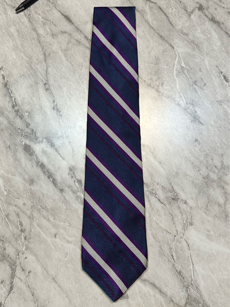 ブルックスブラザーズ 346 ストライプ ピュアシルク ネクタイ USA製拍卖