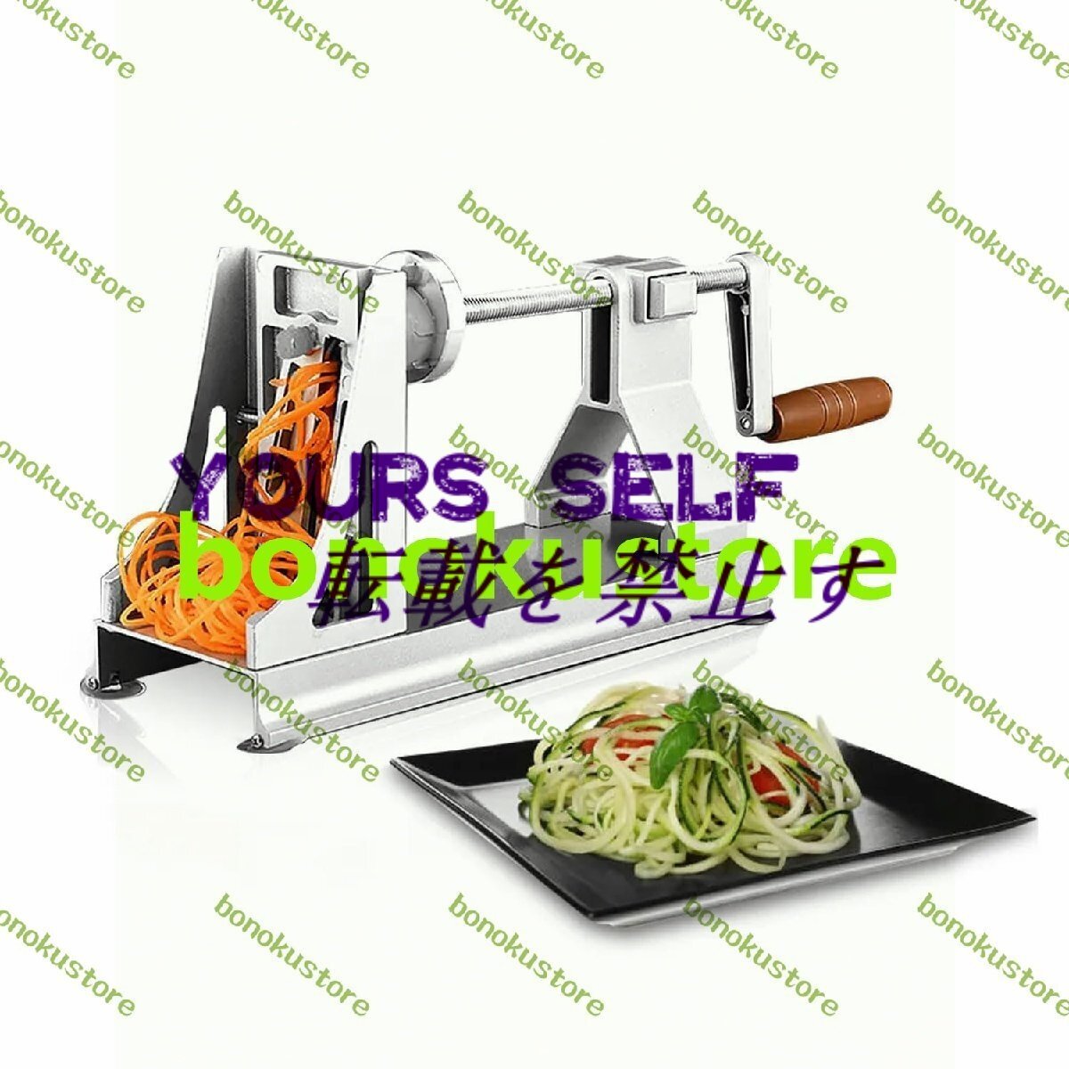 手動野菜おろし金 アルミニウム合金手動回転キャベツおろし金 3 つの交換可能なブレード 家庭用果物ねじり機拍卖