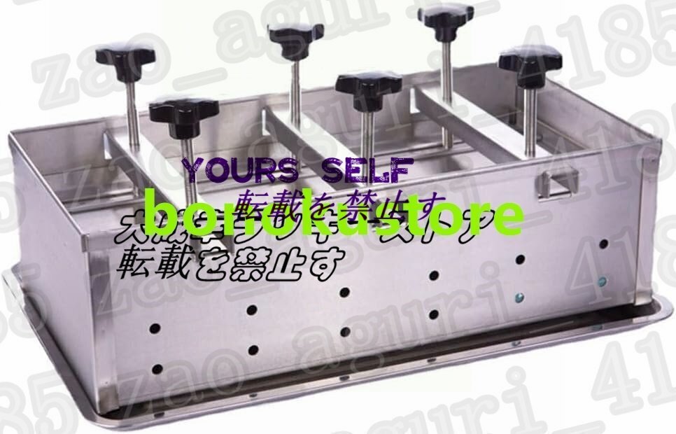 ステンレス鋼の肉プレス金型、ハンバーガーパティメーカー、二軸加圧装置付きハムプレス金型、バーベキュー、グリル、牛肉用 10KG拍卖