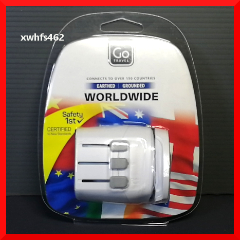 新品即決 Go Travel WORLDWIDE ADAPTOR 最大出力1575W 海外旅行用変圧器 海外コンセント 変圧器 変換プラグ 2ピン 3ピン 変換アダプタ ibt拍卖