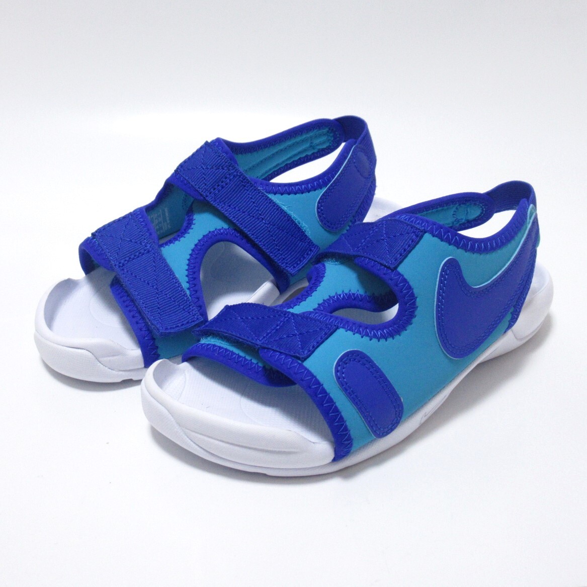 NIKE SUNRAY ADJUST 6 GS ブルー 青 20cm ナイキ サンレイ アジャスト キッズ 子供 サンダル ビーサン シャワサン DX5544-400拍卖