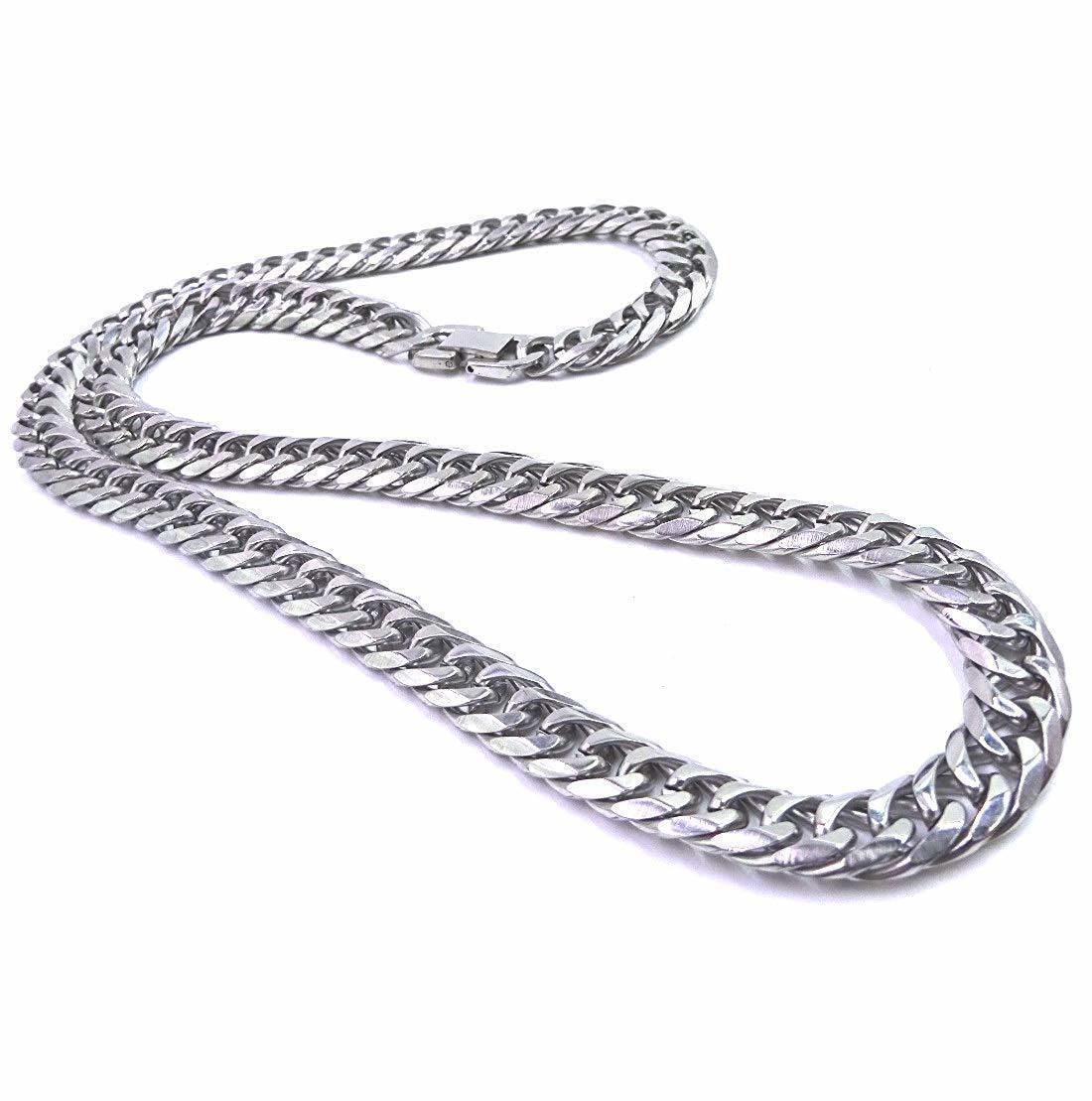 ☆新品 6面カット ダブル喜平 プラチナ PLATINUM ptp ネックレス チェーン 50cm 高級感 上質 質感 重厚感・重量感・光沢 大人気 送料無料!拍卖