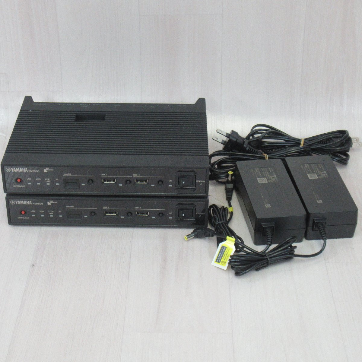 ▲YAMAHA NVR500 (2台セット) Rev.11.00.13 ブロードバンドVoIPルーター 動作確認済 保証有 XY 16951#拍卖