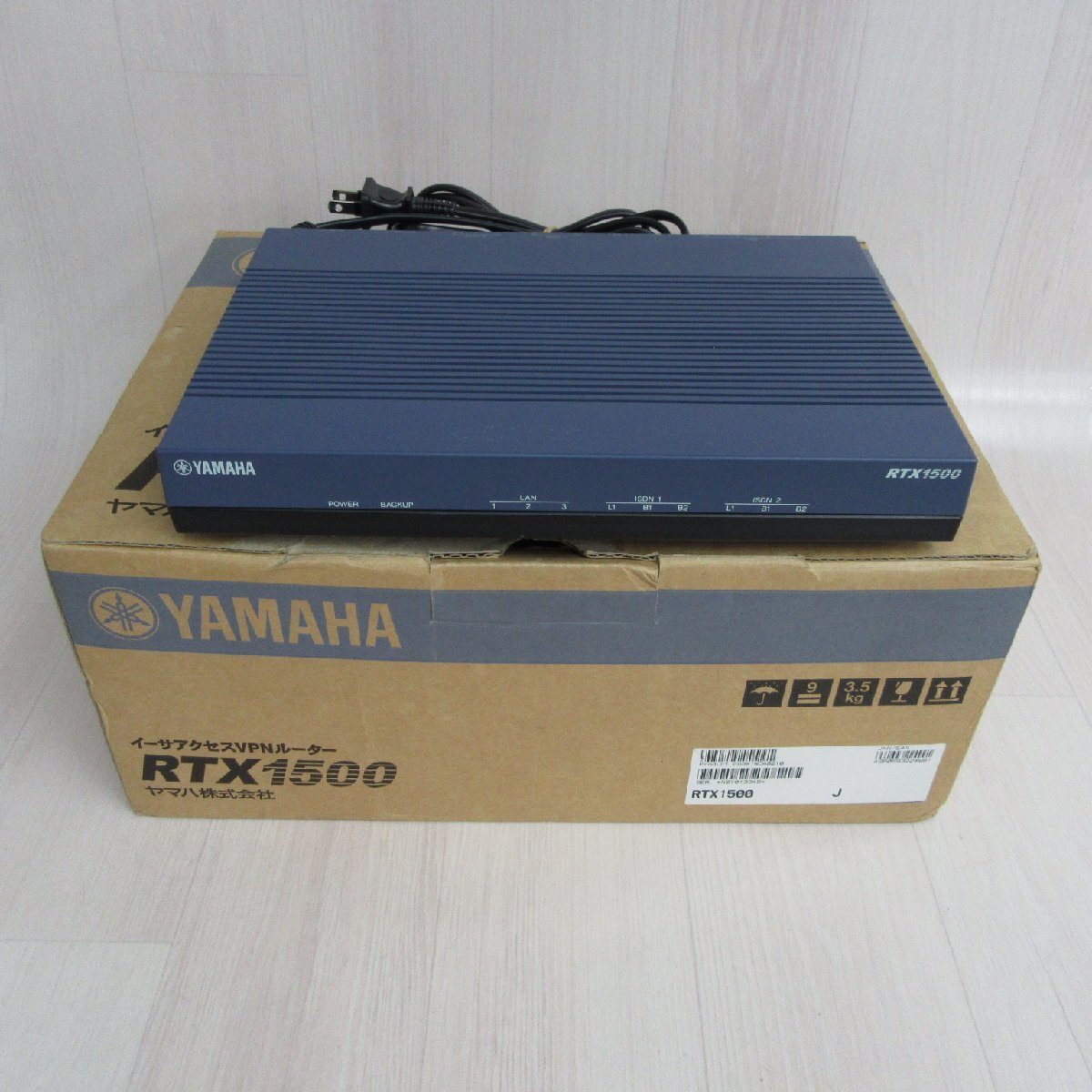▲YAMAHA RTX1500 イーサアクセスVPNルーター 初期化済 元箱付 保証有 YN 409拍卖