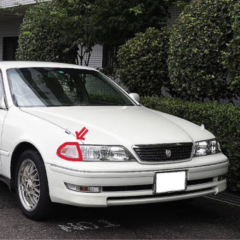 【新品】トヨタ 純正 フロント ウインカーレンズ マーカーレンズ 運転席側 100系 マークⅡ JZX100 GX100 前期 サイドマーカーランプ MARKⅡ拍卖