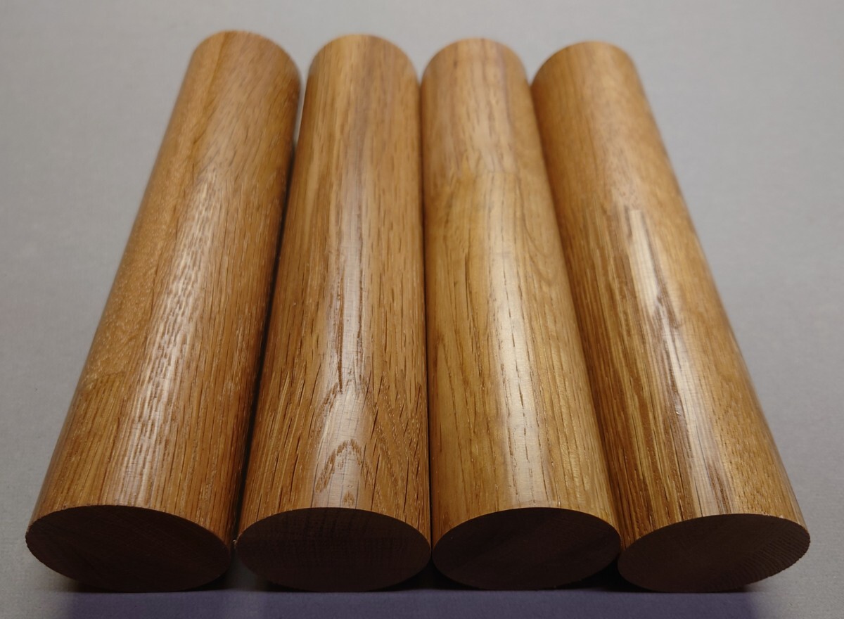 #丸棒#天然杢楢集成無垢#まるぼう#木材サイズ長さ(約cm)20cm直径約4.5cm材質 天然杢楢集成無垢材塗装木地仕上げ※4本セット 丸棒拍卖