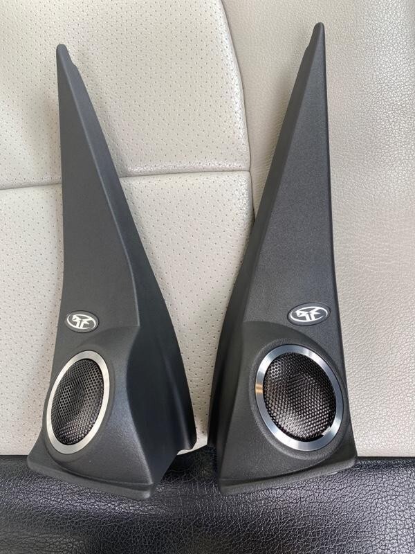 残りわずか!【未使用 三菱 純正】デリカ D:5 ロックフォード用ツイーターカバー 左右セット フロントドアサッシュ拍卖