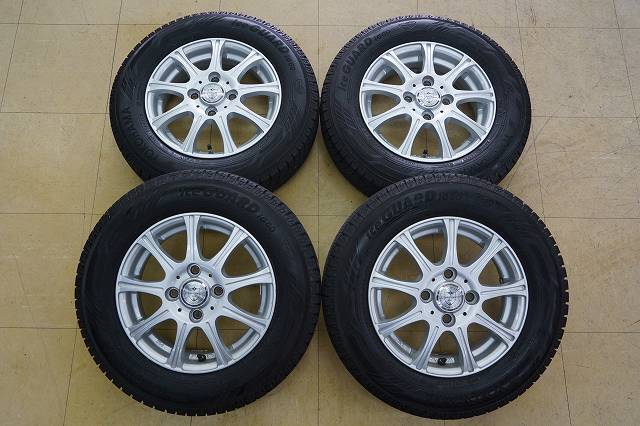 【中古 SET】145/80R13 ヨコハマ アイスガード IG60 22年 WEDS ジョーカー 4H100 4J+45 ワゴンR アルト ミラ ムーブ タント N-BOX ラパン拍卖