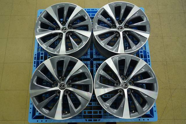 【中古】19インチ レクサス LS500 LS500h 純正 5H120 8J+25 4本 1台分拍卖