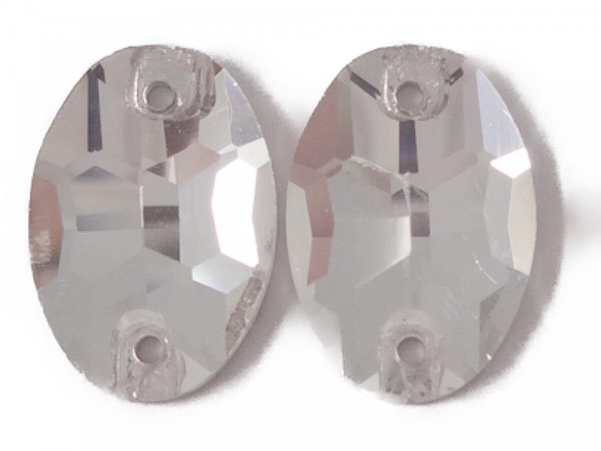 キラリ手芸部 No.6012-sビジュー パーツ 手芸用 ソーオン ストーン(ガラスビーズ ラインストーン)クリスタル_1.1cm×1.6cm_9個入り拍卖