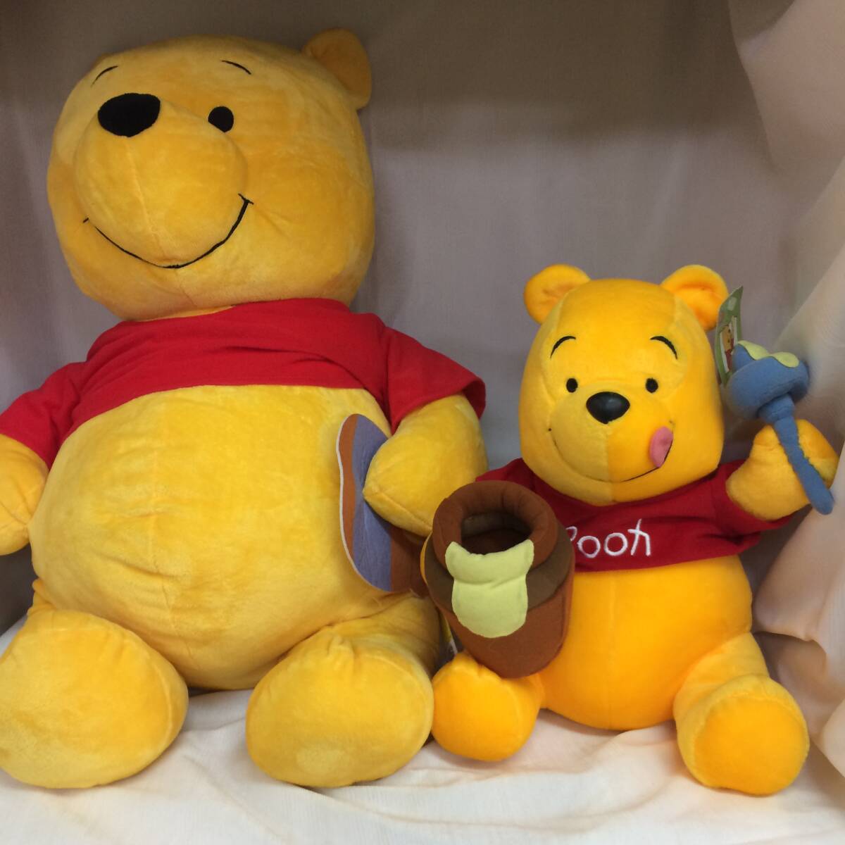 c-10292*120 くまのプーさん ぬいぐるみ 2個セット拍卖