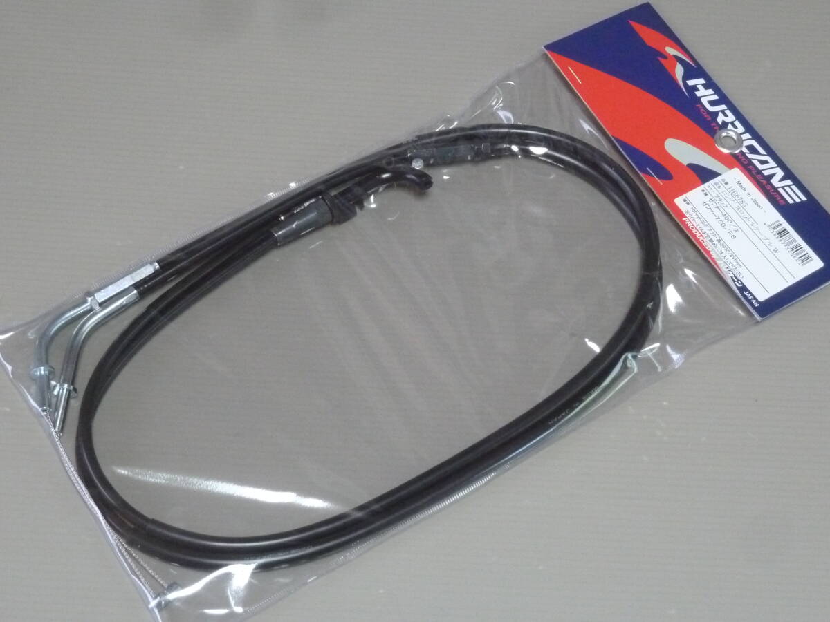 クロネコゆうパケット ゼファー400 ゼファーχ ゼファー750 ハリケーン スロットルケーブル 100mmロング 2本セット 新品拍卖