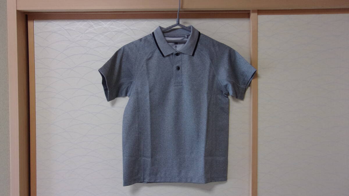 ★新品未使用 UNIQLO ドライポロシャツ グレー サイズ130 タグ付き★拍卖