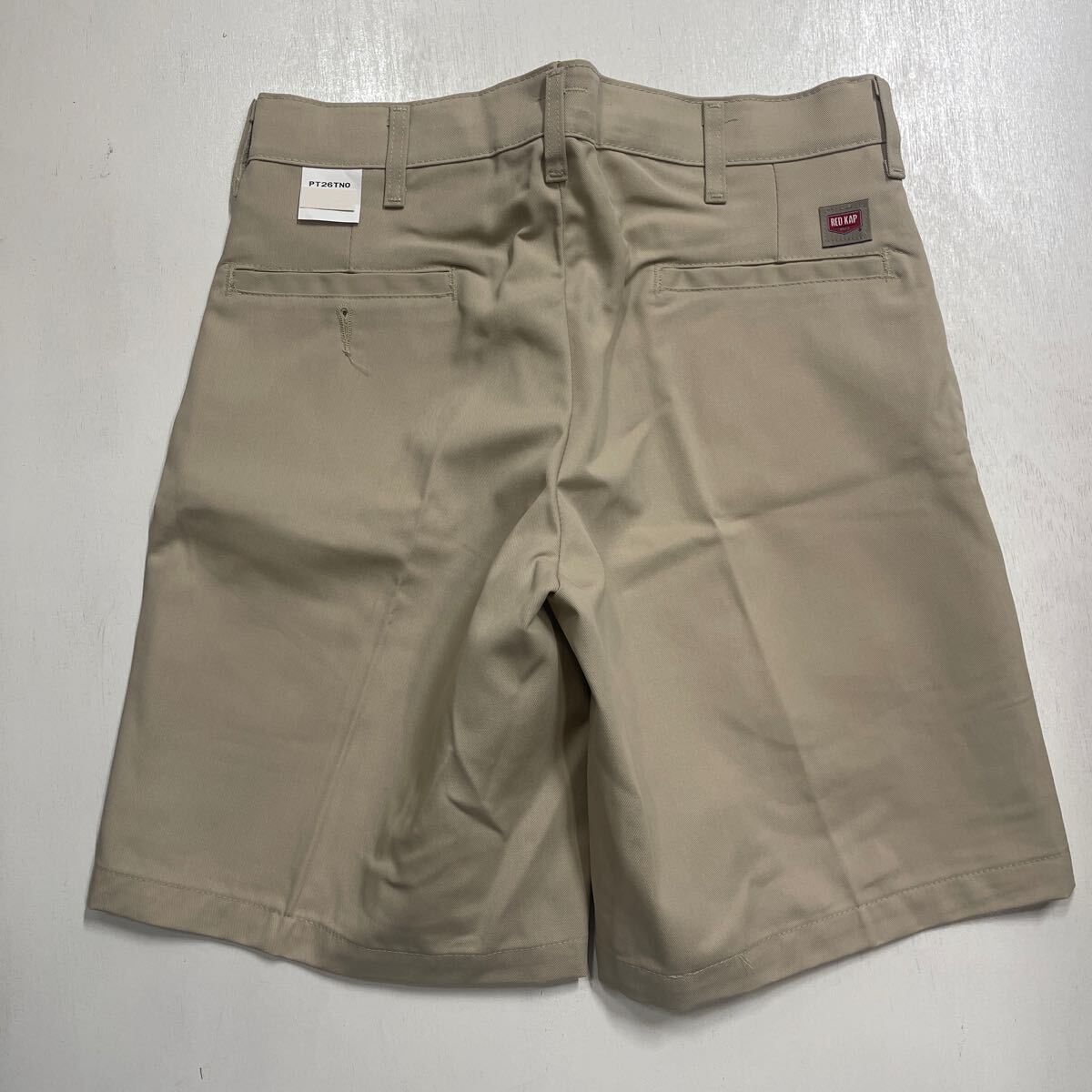 W34 薄肌色 新品 レッドキャップ ワークショーツ ショートパンツ RED KAP REDKAP MEN'S PLAIN FRONT SHORTS PT26 5拍卖