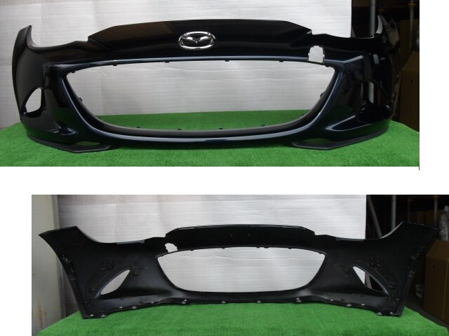 マツダ/ロードスター ND5RC 左右スポイラー付 フロントバンパー No.055935【品番 N2Y1-50-03XA/裏刻印No. N243-50031】拍卖