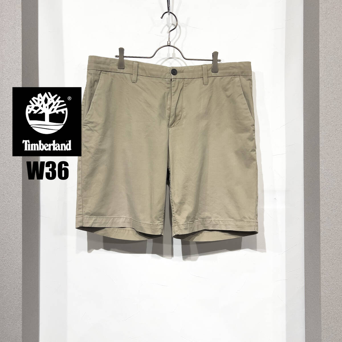 W36 / Timberland ティンバーランド ストレッチ コットン ストレート チノ ショーツ ショート ハーフパンツ 古着 アウトドア アメカジ拍卖