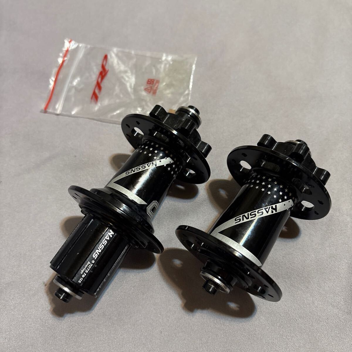 Hassns Pro7 ディスクブレーキハブ QR 6穴 シマノMTB11s 24H 前後セット拍卖