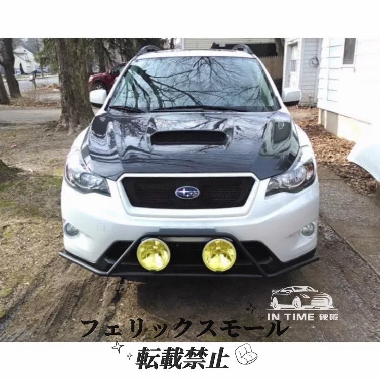 スバル XV 2012-2017年式用 STI風 カーボンボンネット フードパネル 開口ダクト付き 軽量 引擎フード 改装 外装パーツ拍卖