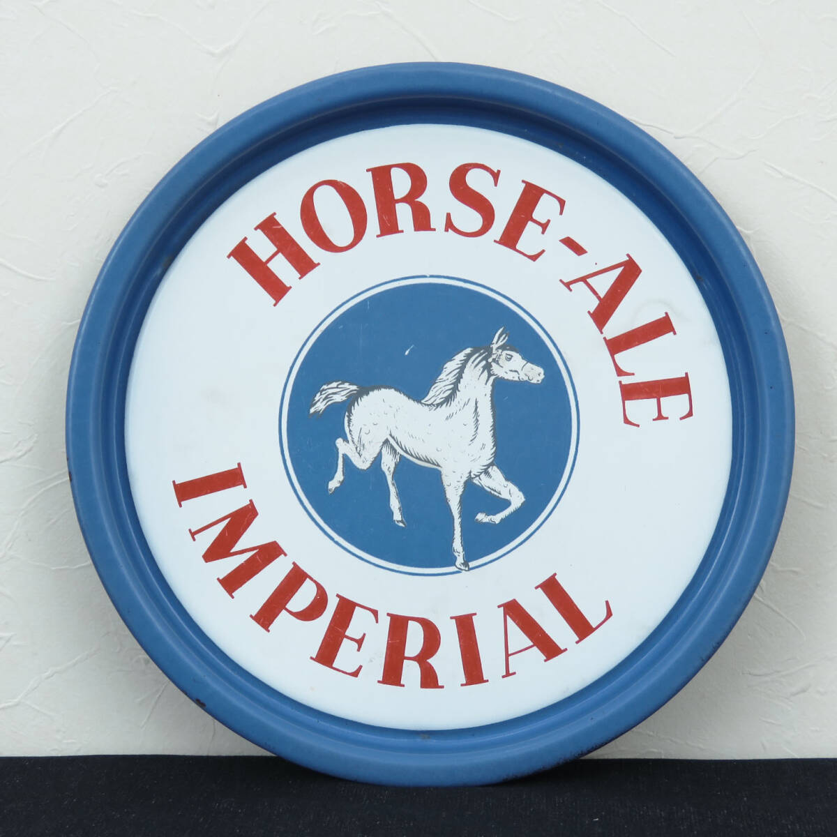 アンティークのトレー/ベルギービール ホース エール (HORSE-ALE) /店舗什器/ディスプレイ/パブ/レストラン/ホームバー/インテリア/AL-0435拍卖