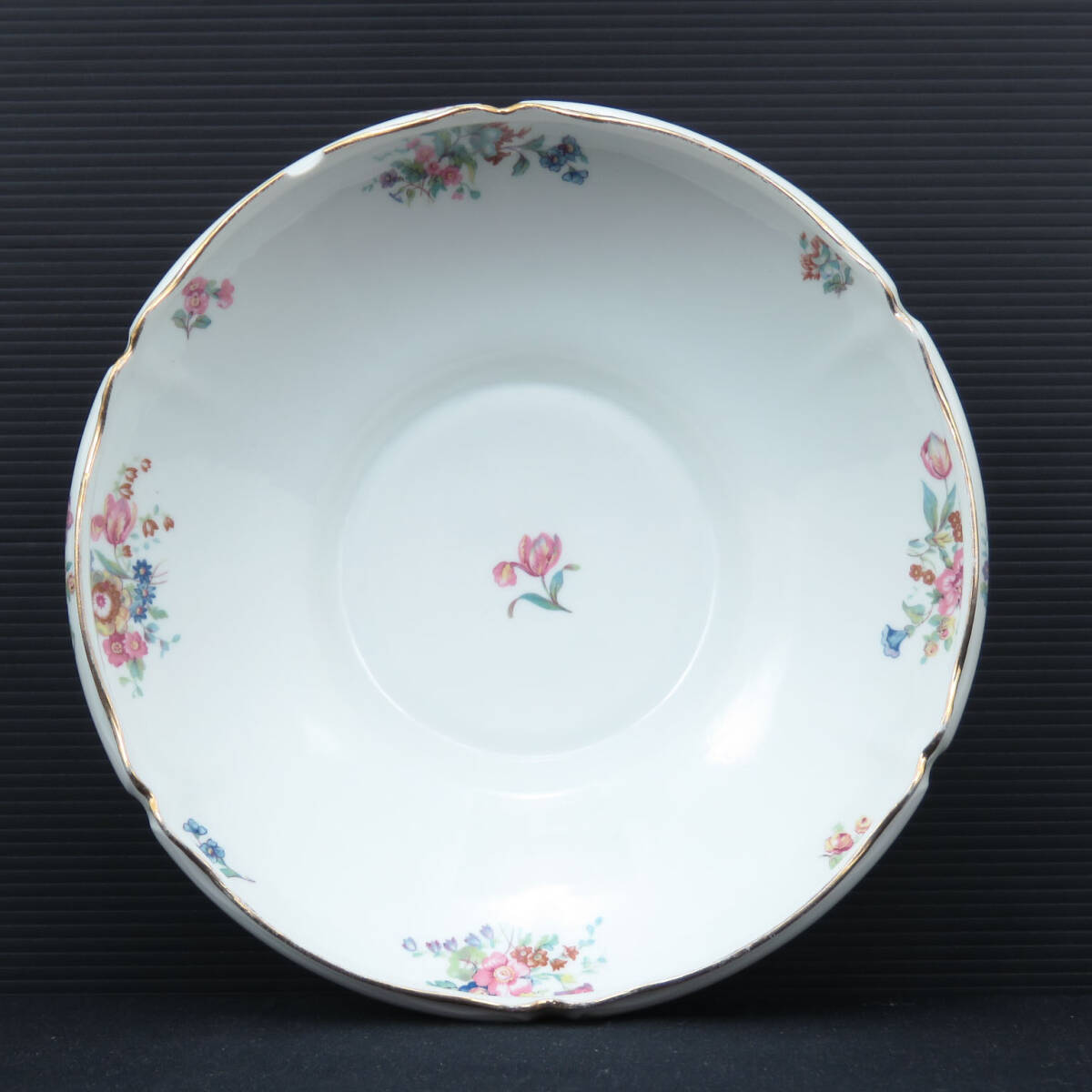 リモージュ(Limoges)磁器のボウル/皿/BALLEROY FRERES/洋食器/手描き花/フラワー/西洋骨董/フランスのアンティーク雑貨/AL-2423-3拍卖