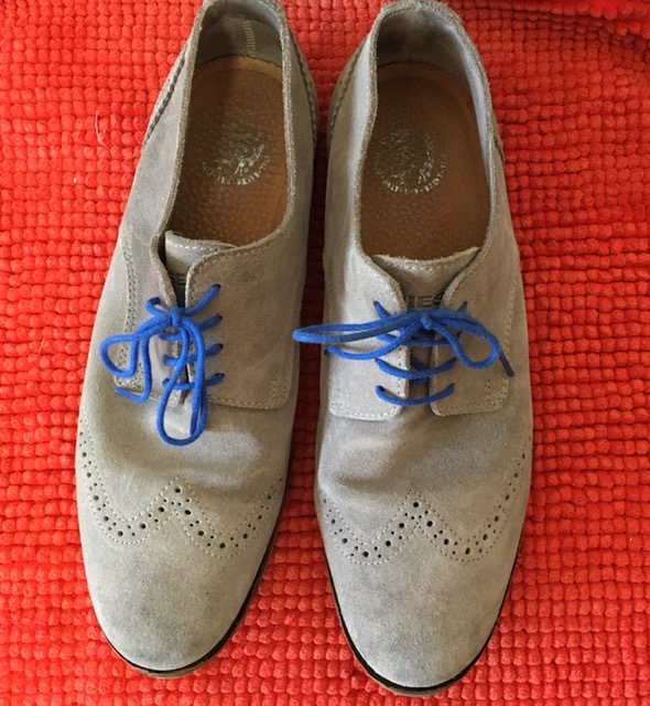 USED★DIESEL スェードレザー グレー シューズ 42拍卖