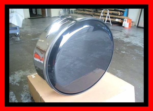 【ステンレス製】WINBOW社 トヨタ FJクルーザー ハード スペア タイヤ カバー(265/75R16&265/70R17) リア ゲート バック テール拍卖