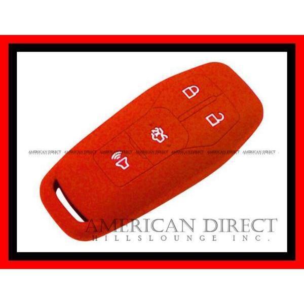【定番商品/レッド】16y- フォード エクスプローラー マスタング シリコン キー カバー シリコン キーレス リモコン CV2716RD FORD 赤拍卖