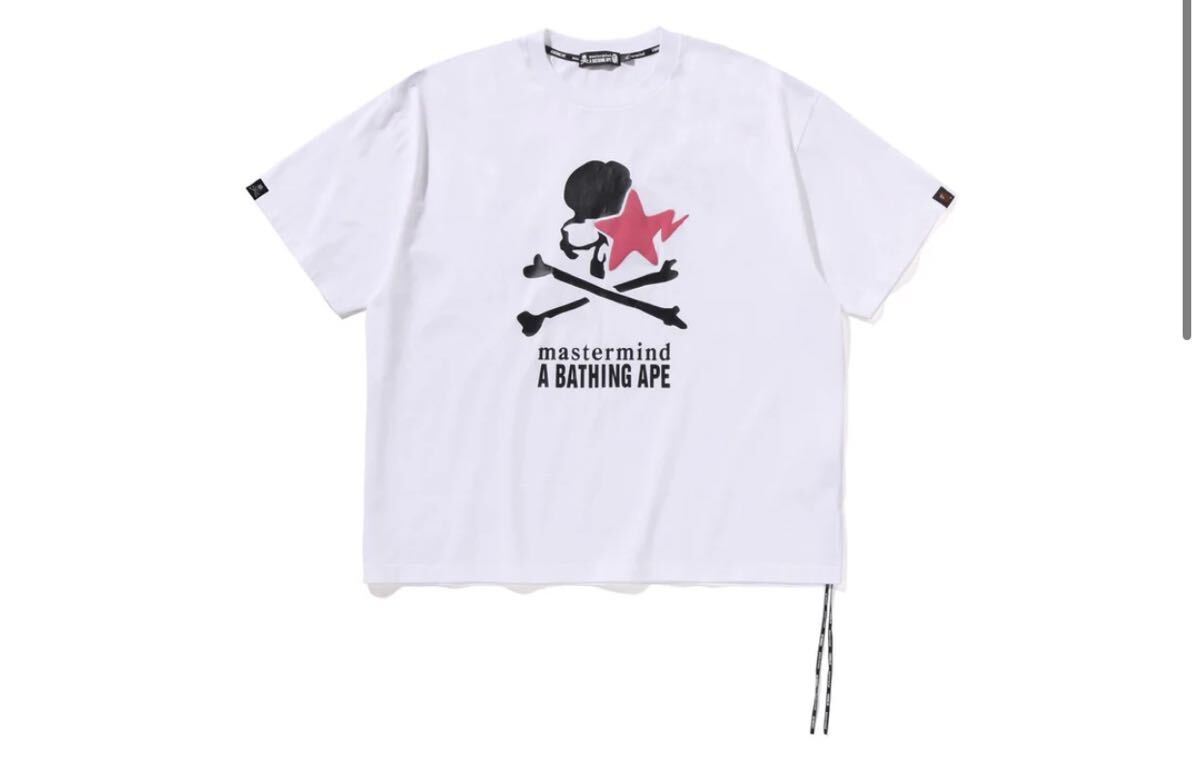 【 BAPE X MMJ 】GARMENT DYE LOGO RELAXED FIT TEE 15TH size L Tシャツ拍卖