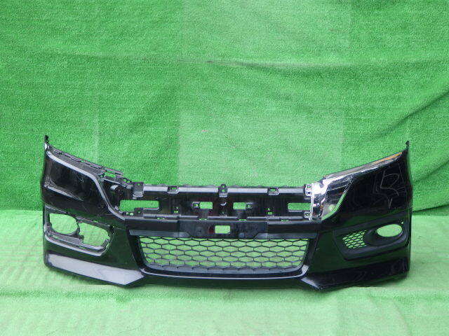RK5 RK6 後期 ステップワゴン スパーダ 純正フロントバンパー 左フォグカバー メッキ ガーニッシュ ロアグリル付 黒 71101-SZW-Z000拍卖