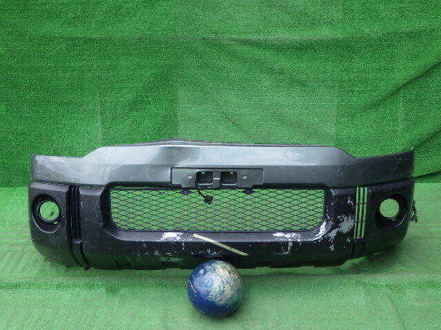 CV1W CV2W CV4W CV5W 前期 デリカD:5 純正フロントバンパー おまけホールカバー フォグカバー ロアグリル アンダーガード付 D5 緑 6400A878拍卖