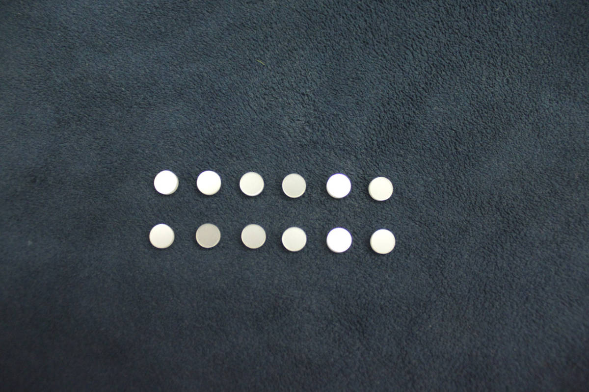 6.5mm径 2.0mm厚 パールアクリルドットインレイ 12個セット ⑪拍卖