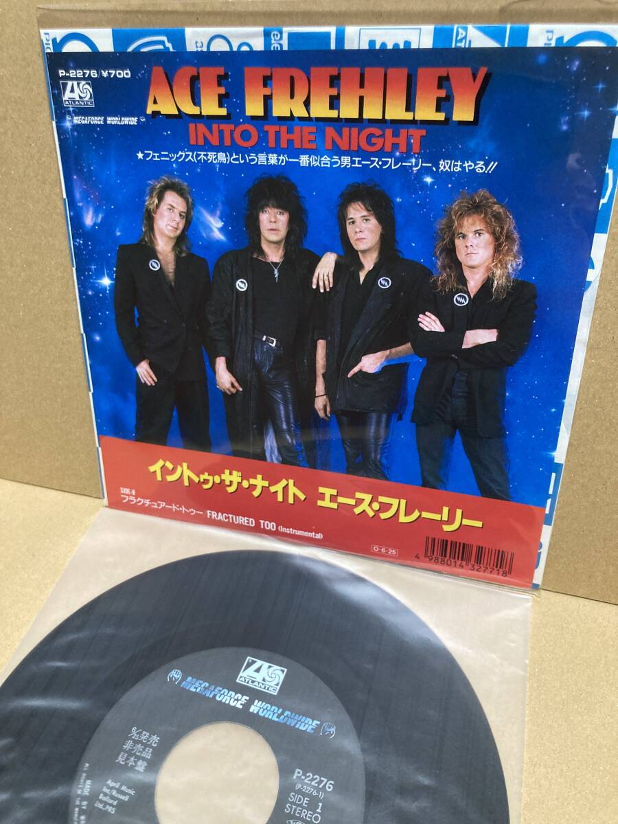 PROMO!良7''!エース・フレーリー Ace Frehley / Into The Night Warner P-2276 見本盤 キッス KISS FREHLEY'S COMET SAMPLE 1987 JAPAN拍卖
