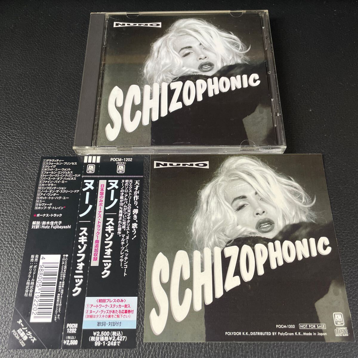 ●ヌーノ NUNO スキゾフォニック SCHIZOPHONIC ステッカー・帯付 CD●104拍卖